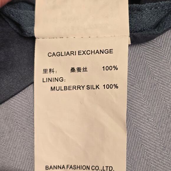 women Y2K 100% Silk Embellished Cami Tank Top Size 38 Teal Blue Boho Glam Beaded - Picture 9 of 9